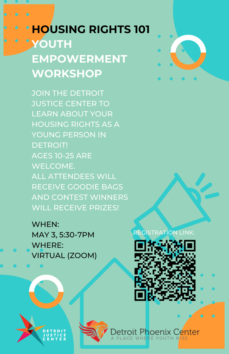 Housing Rights 101 Youth Empowerment Workshop – Detroit Justice Center